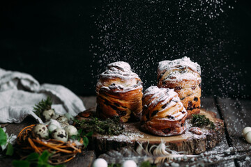  Easter cake craffin with candied fruits