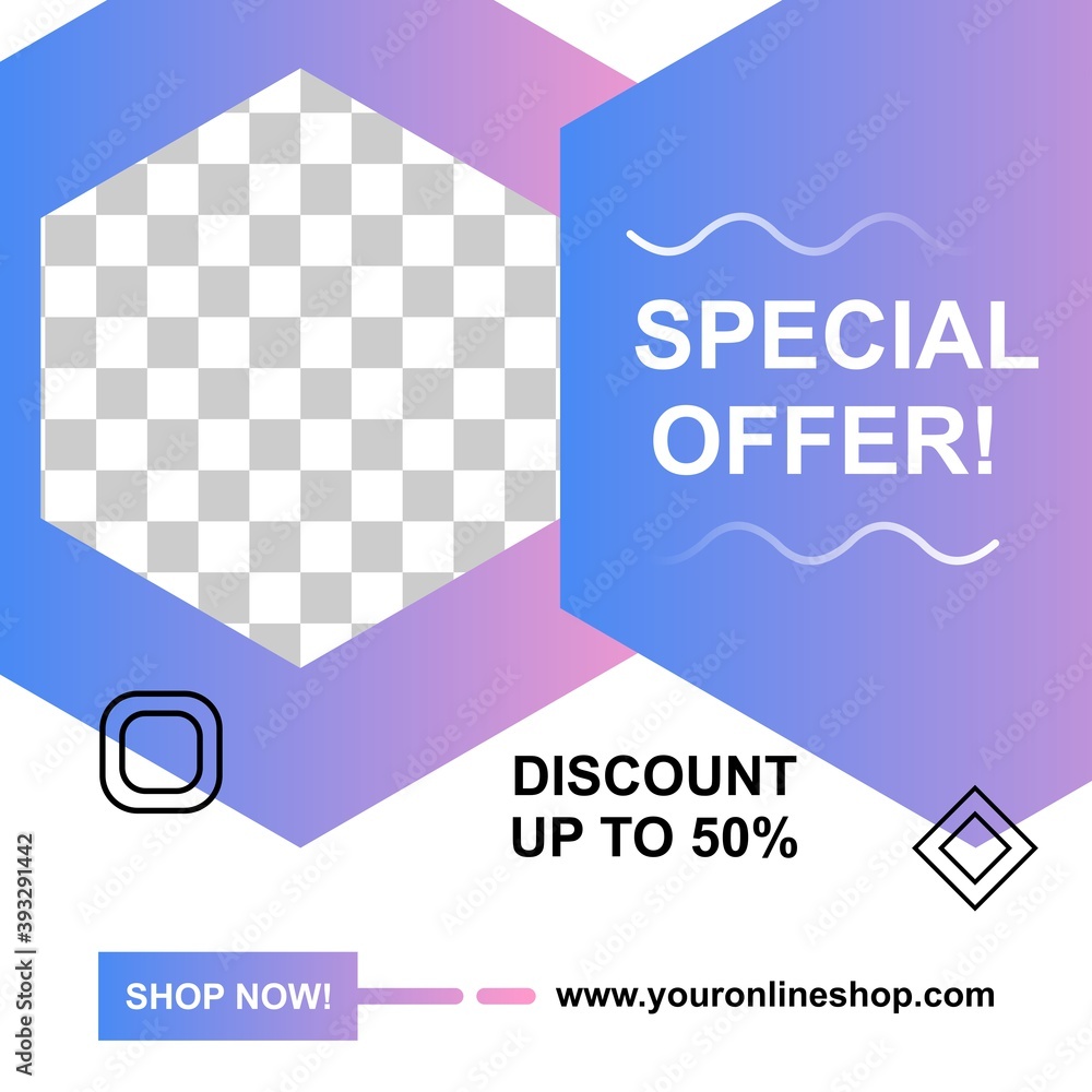 Poster awesome social media design template. easy to edit with vector file. can use for your social media a