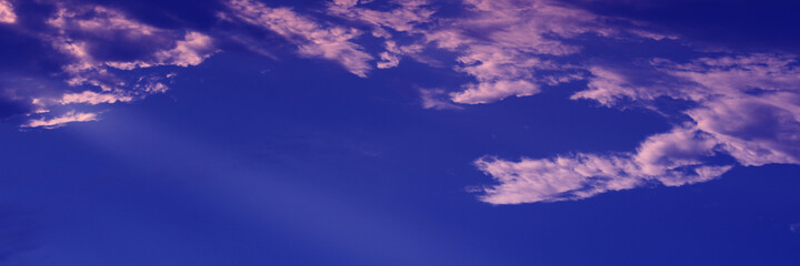 Blue Sky with white cloud and clear abstract. Beautiful air sunlight with clound scape colorful. Blackdrop for wallpaper backdrop background.
