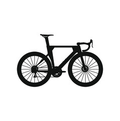 road racing bike on white background