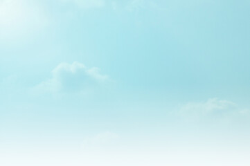 Blue Sky with white cloud and clear abstract. Beautiful air sunlight with clound scape colorful. Blackdrop for wallpaper backdrop background.
