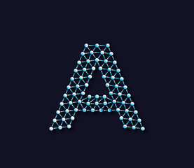 A Alphabet Creative Technology Connections Data Store Logo Design Concept
