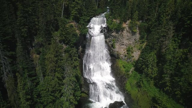 Breathtaking Waterfall Aerial Video of Alexander Falls in Slow Motion
