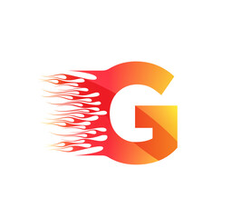 G Fire Creative Alphabet Logo Design Concept