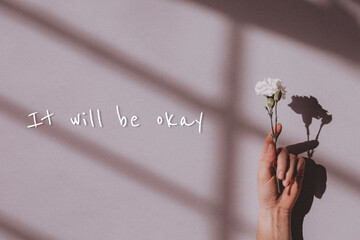 It will be okay quote on a xx background