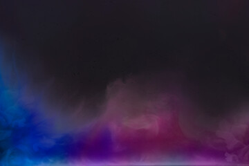 Blue pink gradient smoke fog background