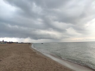clouds over the sea