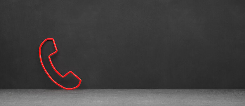 abstract contact icon in front of background - 3D Illustration