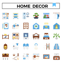 Home decoration icons.