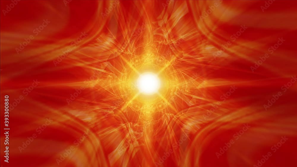 Poster abstract magic flare fire energy tunnel vj loop motion ripple and shaking background. 4k rotation te