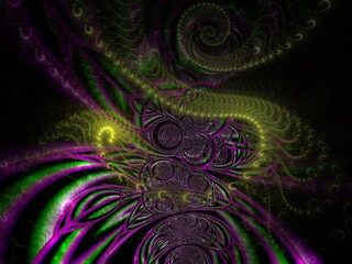 Imaginatory fractal background Image