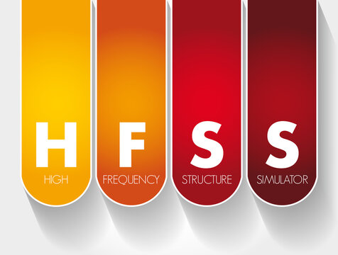 HFSS - High Frequency Structure Simulator acronym, technology concept background