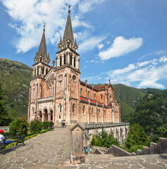 Fototapeta na wymiar Covadonga Sanctuary in Asturias (Spain)