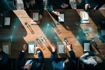 Business people in a meeting - obrazy, fototapety, plakaty