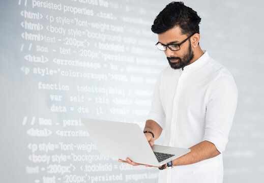 Indian hacker cracking computer codes