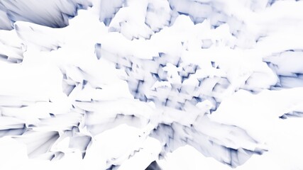 Fototapeta na wymiar Abstract white background iceberg concept 3d render