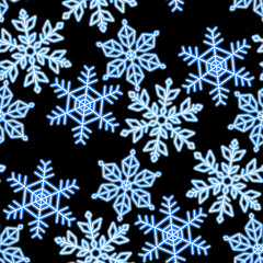 ネオンクリスタル　シームレスパターン