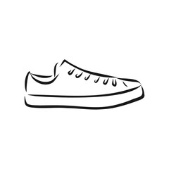 Woman's shoe, vector sketch, women's Shoe, vector sketch illustration