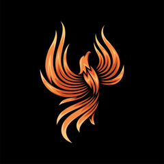 Colorful Phoenix Logo designs template vector illustration