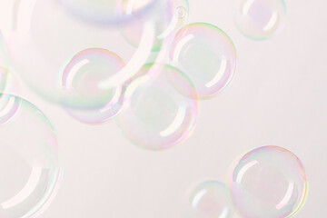 Soap bubble sphere ball pattern background