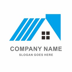 Building House Architecture Interior Real Estate Business Company Vector Logo Design