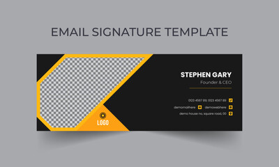 Corporate, Modern and Professional Email Signature. Creative Multipurpose business email signatures