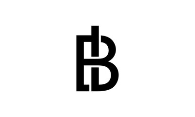 letter b and i vector logo