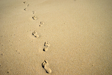 Footprints in the sand