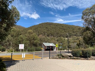 View of Landscape near Thredbo Village, taken March 21, 2020 in Thredbo NSW, Australia