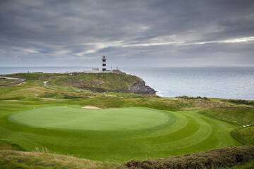 Beautiful View Of The 18th Green At The Old Head Of Kinsale Golf Course 