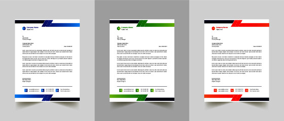 Modern And Clean Letterhead Design Template Business Style Professional Template Design Creative Business Letterhead Design Template for your business