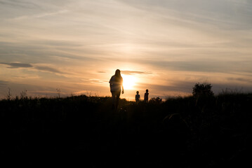 Fototapeta premium silhouette of a person