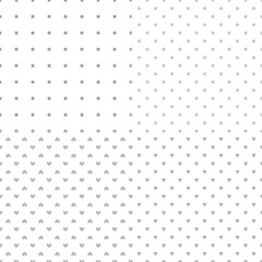 Set of backgrounds with stars and hearts. Seamless patterns. Black and white illustration