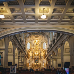 interior of a cathedral in Quebec City, Canada