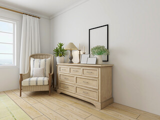 elegant and modern bedroom design, big bed with overcoat cabinet, coffee table, TV, carpet, etc., very comfortable and leisure.