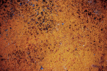 Orange stained cement wall texture