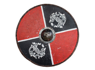 Round Viking shield.