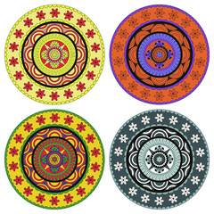 Mandala, illustration, tattoo, decorative ornament in ethnic oriental style.