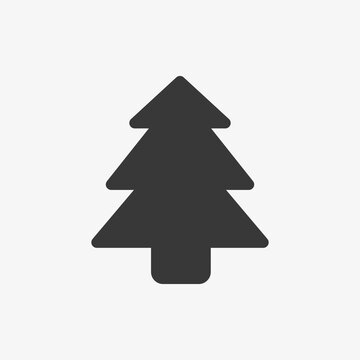 Tree icon isolated on background. Fir symbol modern, simple, vector, icon for website design, mobile app, ui. Vector Illustration