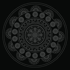 Mandala. Coloring book pages. Painting for adult anti stress