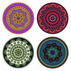 Mandala, illustration, tattoo, decorative ornament in ethnic oriental style.