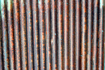 Old galvanized brown paint from rust