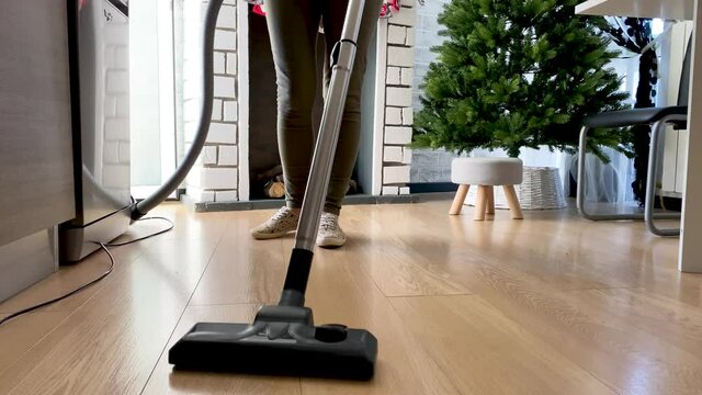 cleaning and disinfection of the house with a dust pump and a steam generator