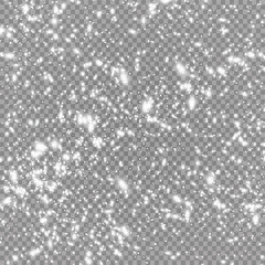 Vector heavy snowfall, snowflakes in different shapes and forms. Many white cold flake elements on transparent background. Snow falling, snow flakes background.