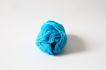 ball of blue wool