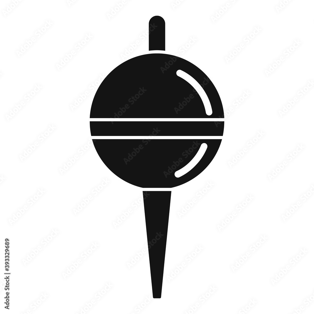 Poster bobber hobby icon. simple illustration of bobber hobby vector icon for web design isolated on white 