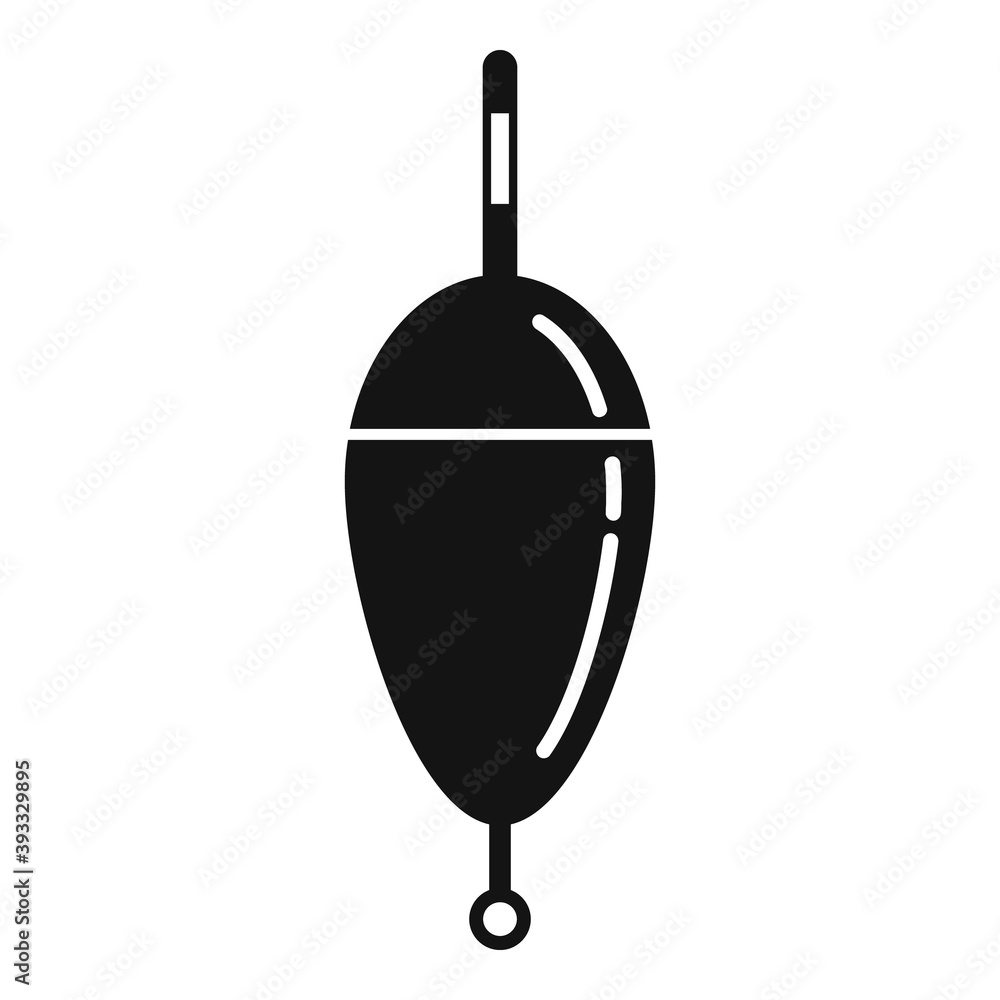 Poster bobber bait icon. simple illustration of bobber bait vector icon for web design isolated on white ba
