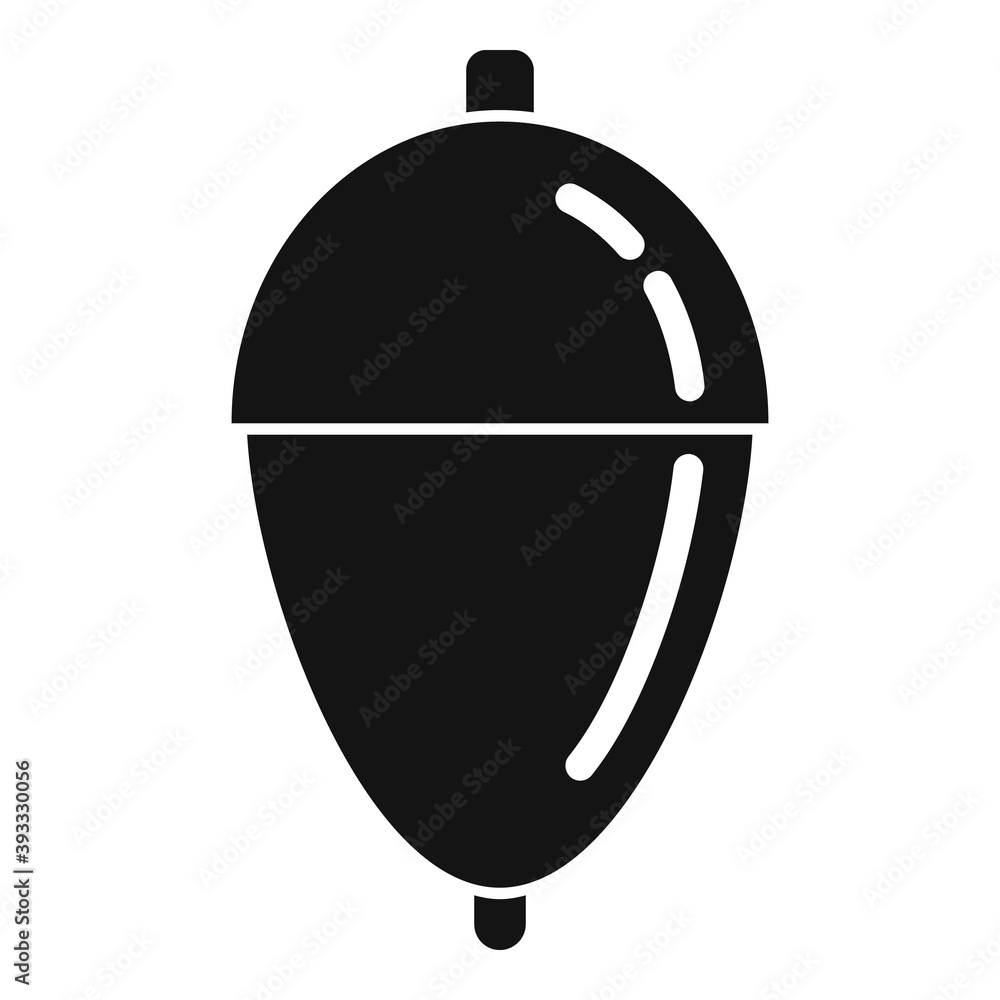 Poster bobber summer icon. simple illustration of bobber summer vector icon for web design isolated on whit