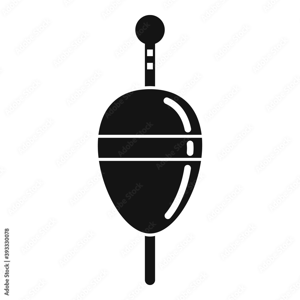 Poster bobber paper icon. simple illustration of bobber paper vector icon for web design isolated on white 