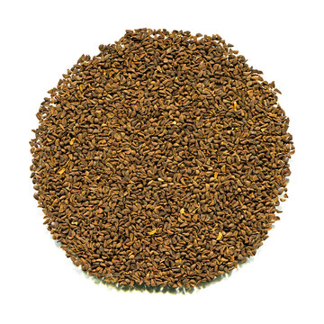 Close up brown harmal seed texture, uzerlik tohumu